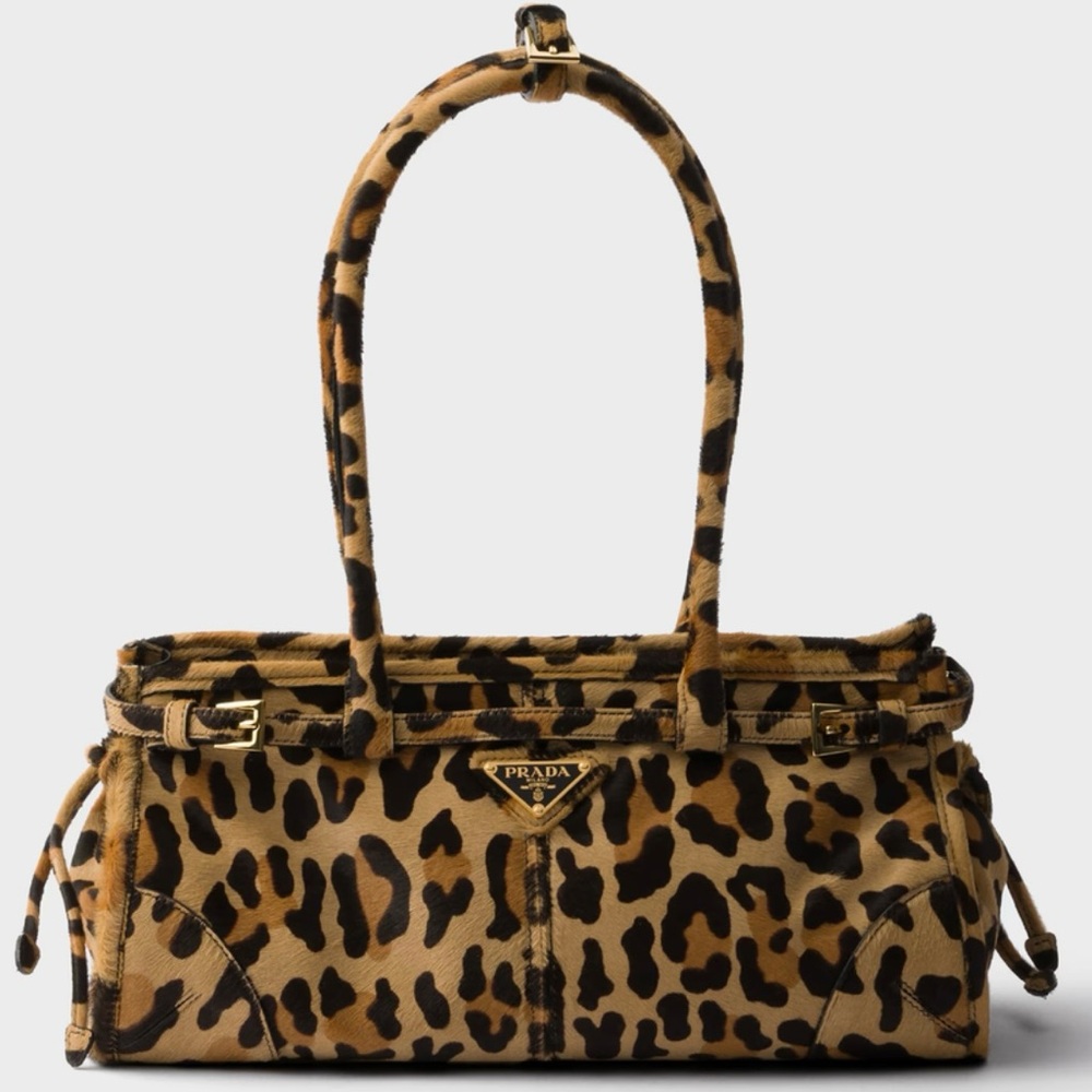 Prada Animal Print Shoulder Bag